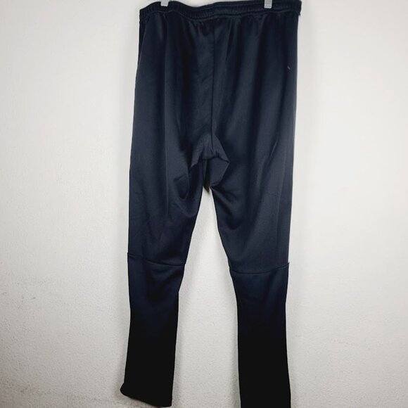 Adidas Men's Black Essentials Climalite Stripes Run Athletic Track Pant Size XL - Picture 4 of 7